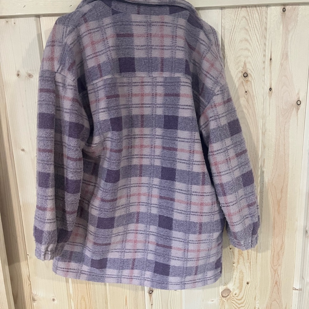 Universal Thread Purple Plaid Jacket - image 2